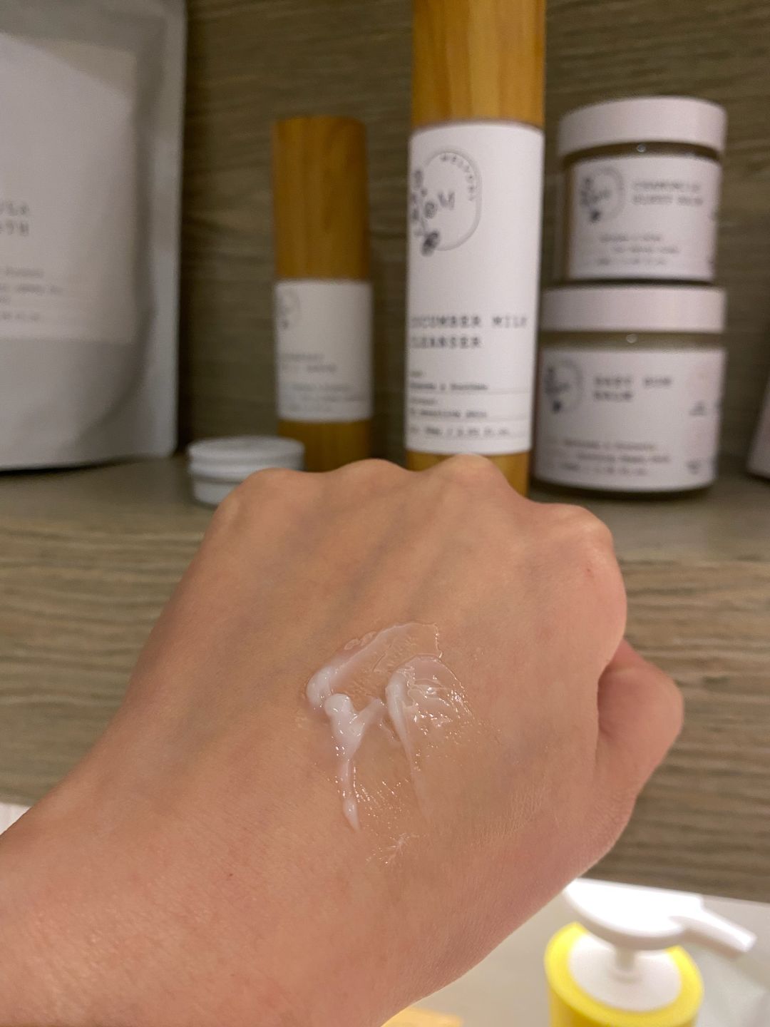 Customer photo review of Cucumber Milk Cleanser