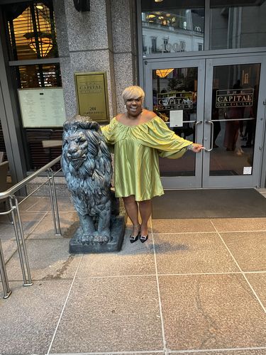 Customer photo review of Solid Color Pretty Off Shoulder Mini Dress