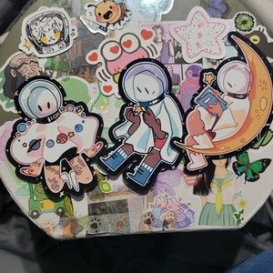 Customer photo review of Cute Space Ghost Stickers! : V5