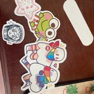 Customer photo review of Pride Parade Ghost Stickers!