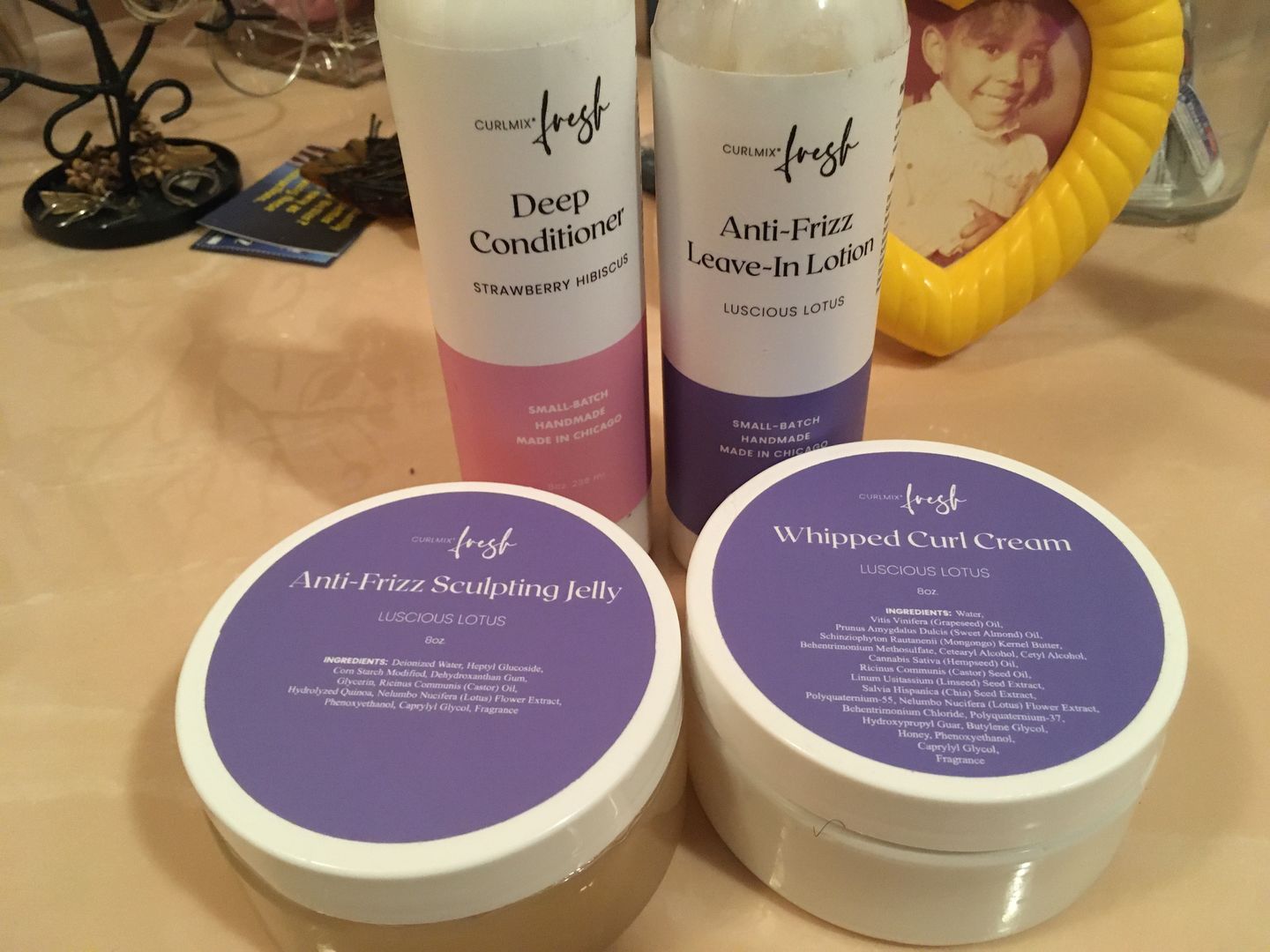 Customer photo review of Sculpting Jelly - Anti Frizz - Luscious Lotus