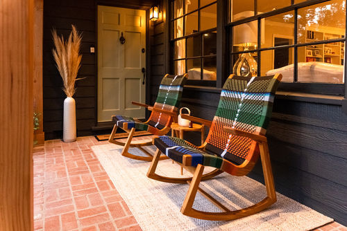Customer photo review of Amador Rocking Chair | Mot Mot Pattern