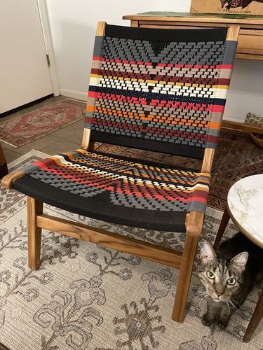 Customer photo review of Masaya Lounge Chair | San Geronimo Pattern