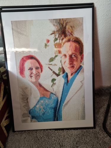 Kundenbewertung mit Foto zu Eigenes Foto Diamond Painting