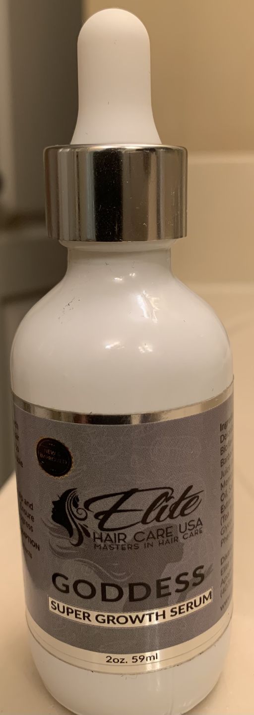 Customer photo review of Super G  Vital Growth Serum Water-based scalp serum infused with white willow bark
