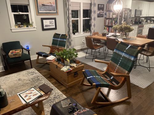 Customer photo review of Amador Rocking Chair | Mot Mot Pattern