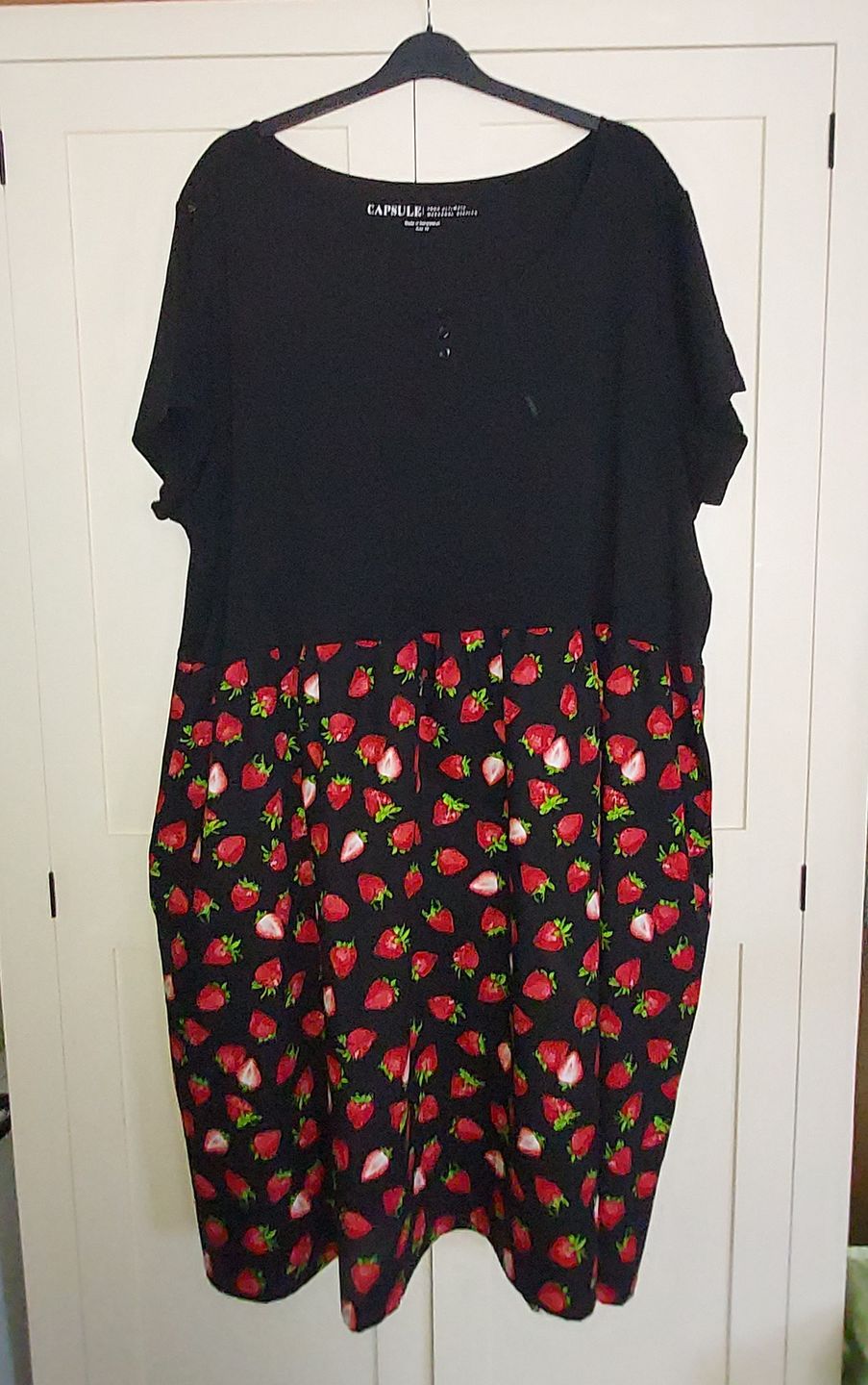 Customer photo review of Strawberry Rose & Hubble Cotton Poplin Fabric
