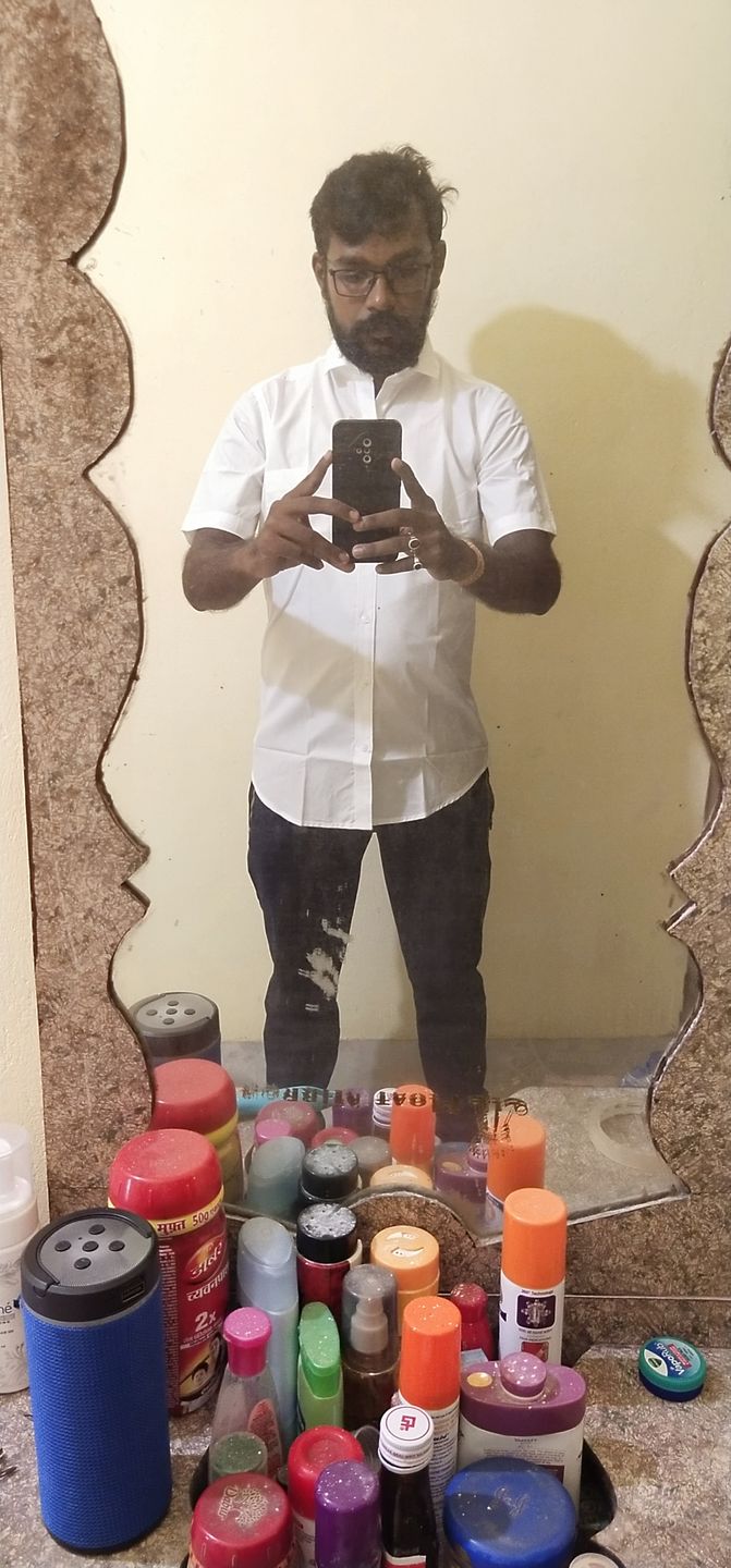 Customer photo review of Pure White Solid - Half Sleeve - Stain Proof