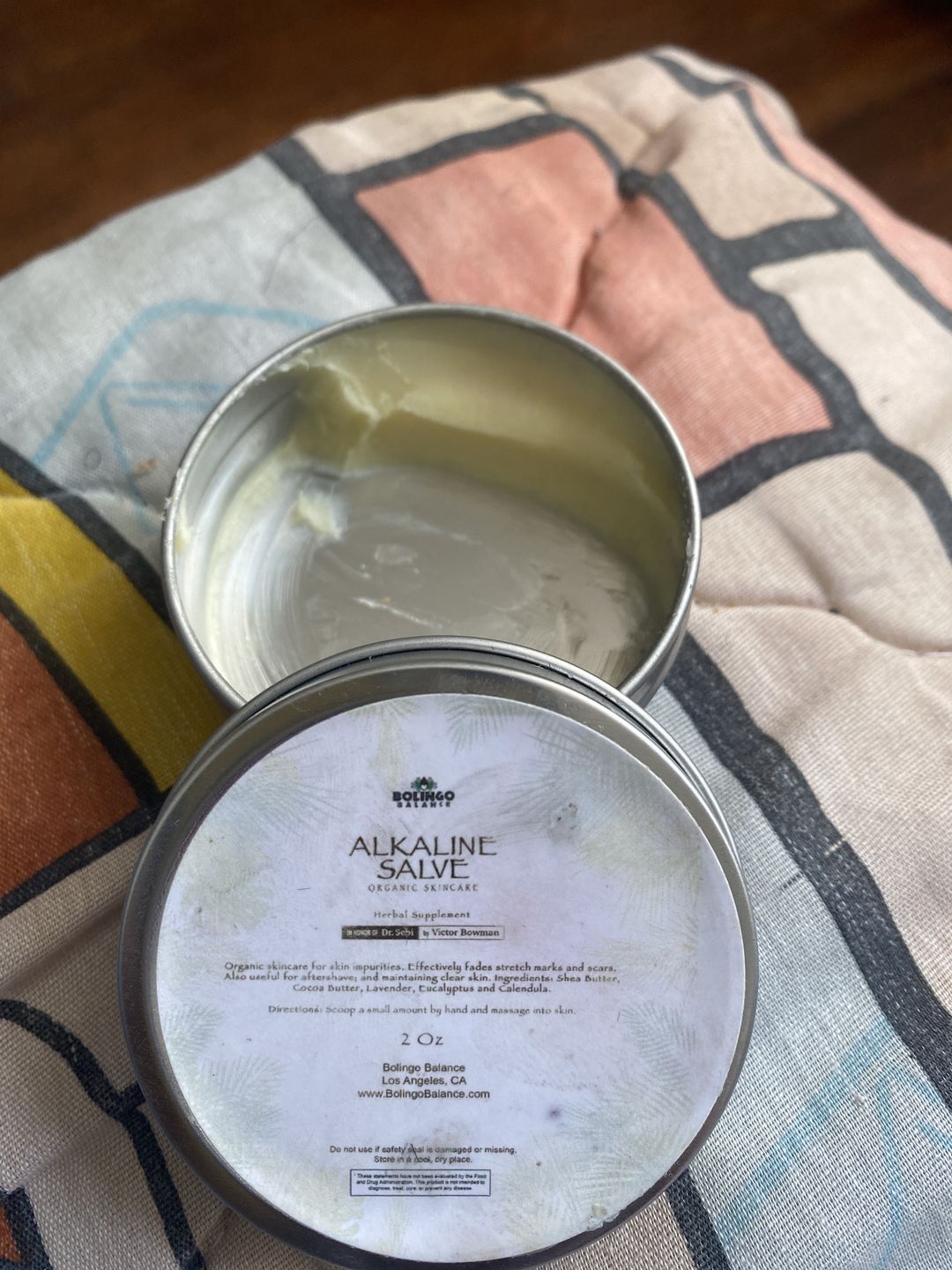 Customer photo review of Alkaline Salve