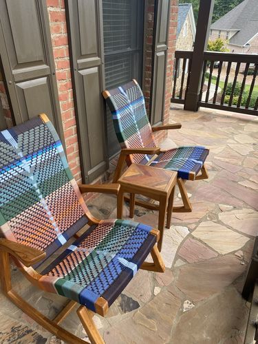 Customer photo review of Amador Rocking Chair | Mot Mot Pattern