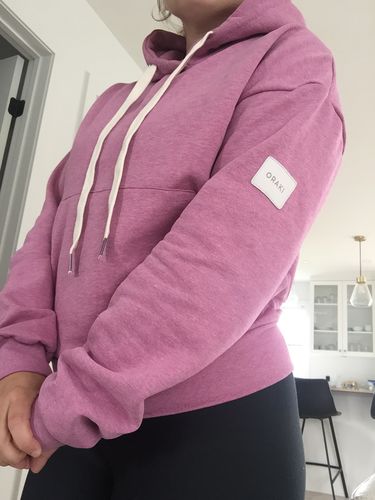 Customer photo review of Relax Hoodie - Heather Pink
