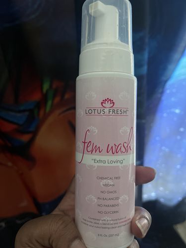 Customer photo review of Lotus Fresh Extra Loving Fem Wash
