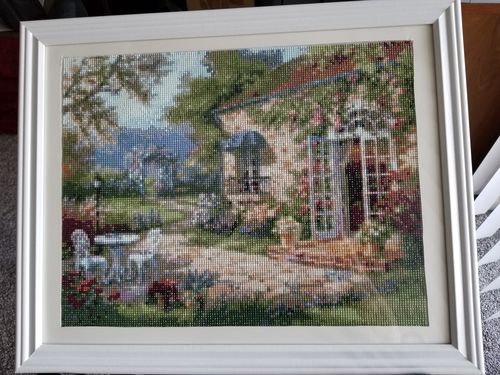 Customer photo review of American Diamond Art Epitome Of The Garden A Flower Diamond Painting PL00179