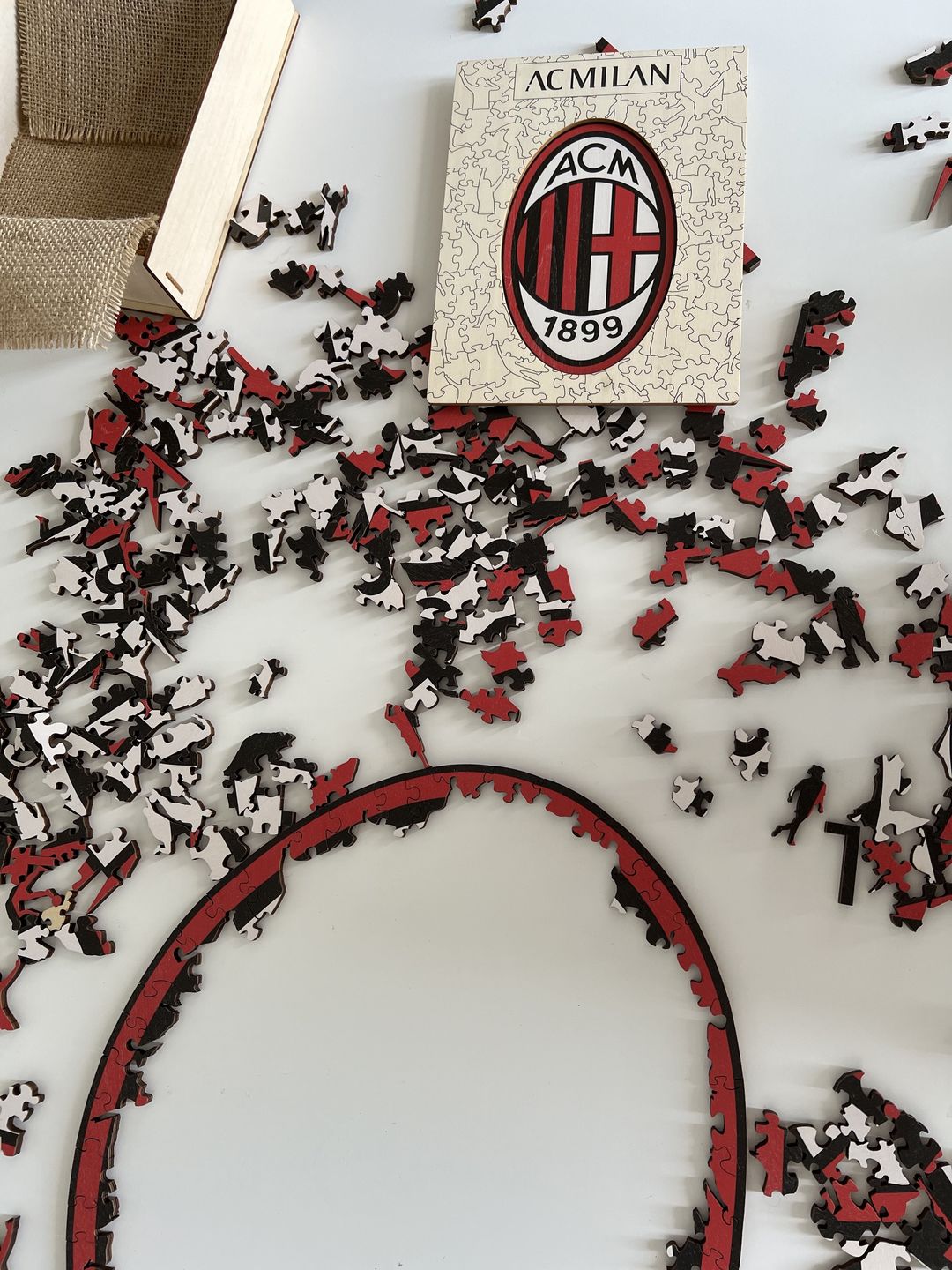 Customer photo review of AC Milan© Logo - Official Wooden Puzzle