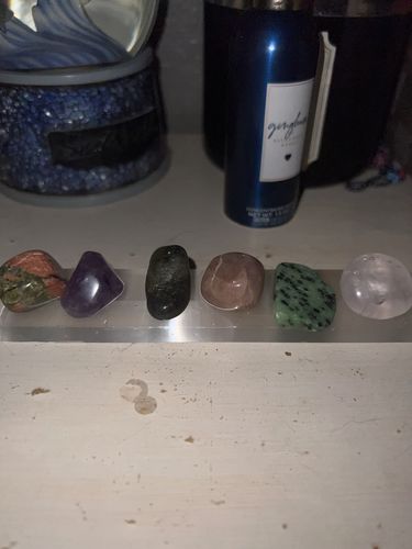 Customer photo review of Selenite (Satin Spar) Charging Plate- 6”