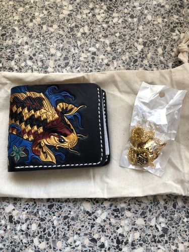 Uwe U. review of KillerKoi™ | Japanese Hand-carved Leather Wallet image 1 out of 1
