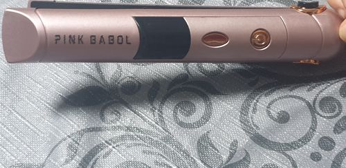 Customer photo review of Piastra per capelli portatile PinkStyle®