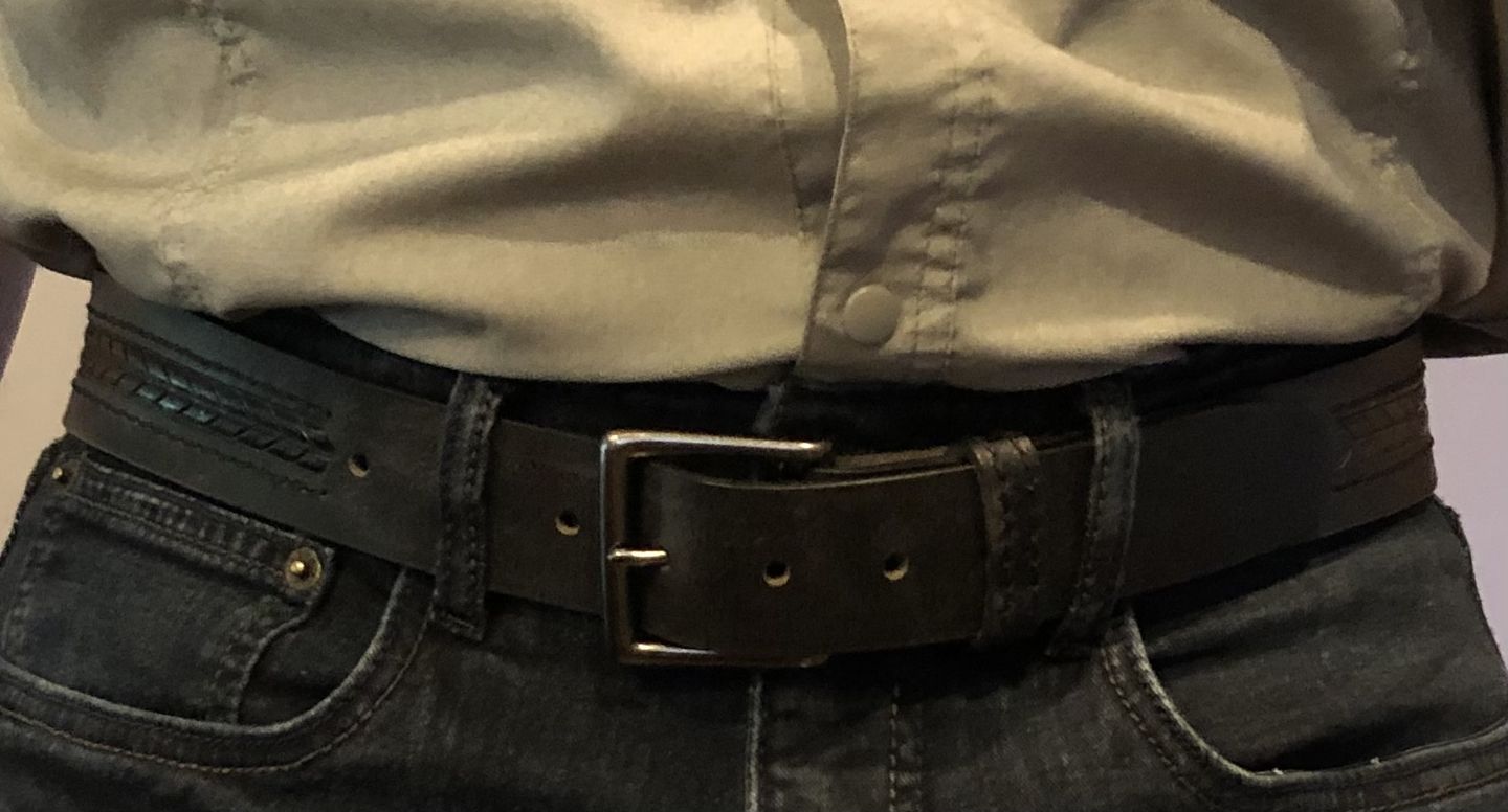 Customer photo review of The Purpose Belt - Arrow Patterned 100% Real Leather Belt