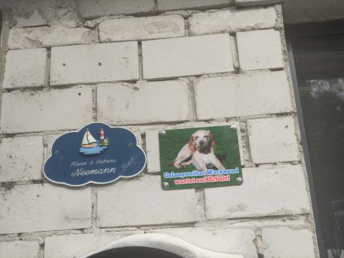 Customer photo review of Hunde-Türschild mit Foto & Wunschtext