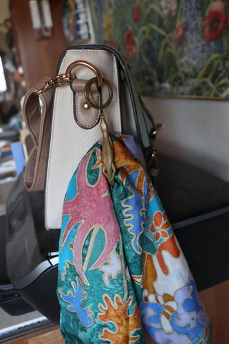 Customer photo review of Brass Lizard Keychain