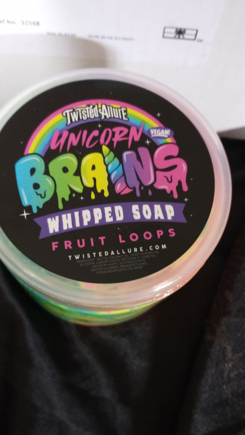 Customer photo review of Unicorn Brains Whipped Soap