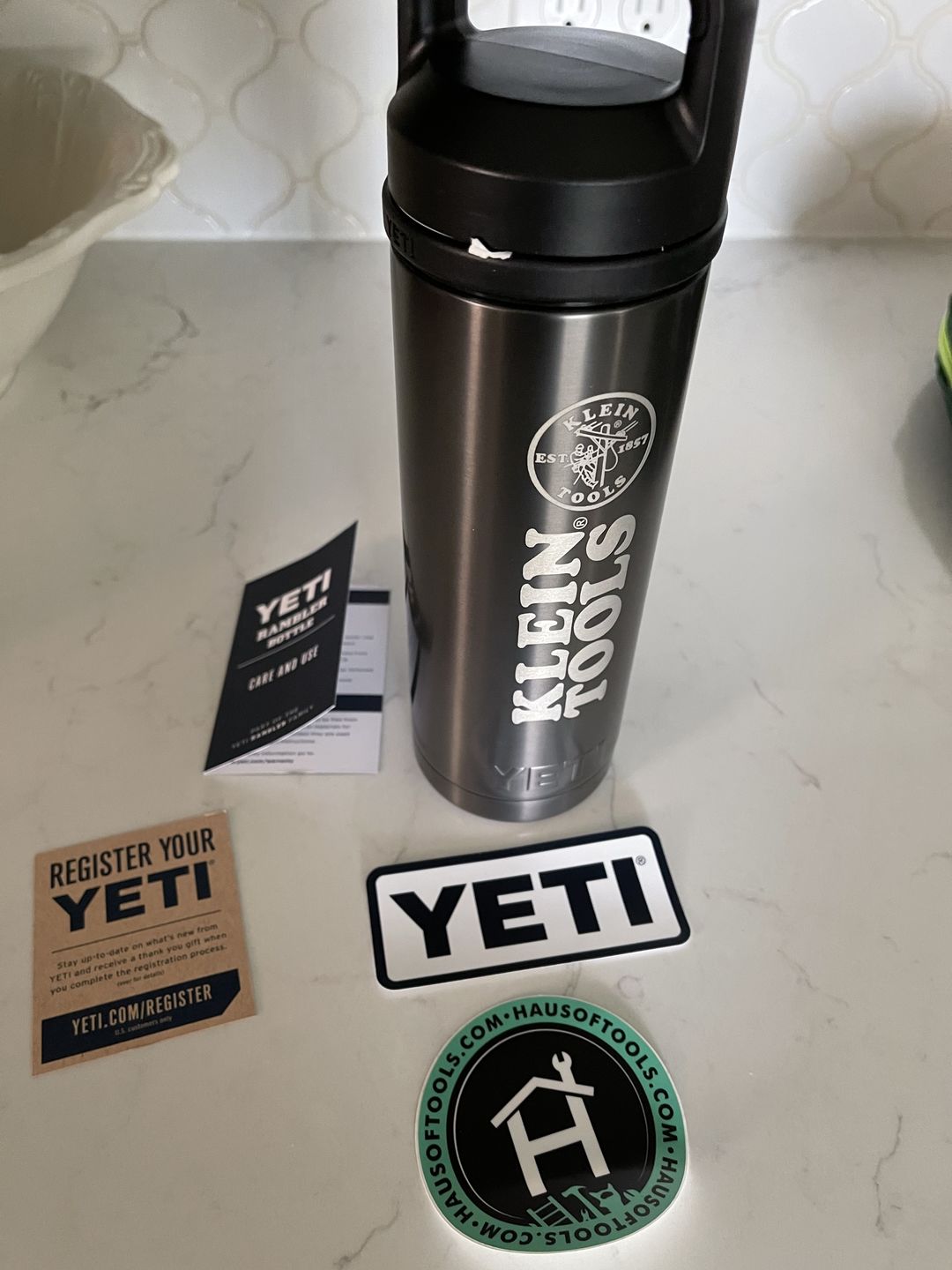 Customer photo review of Klein Tools Stainless Steel Yeti Rambler