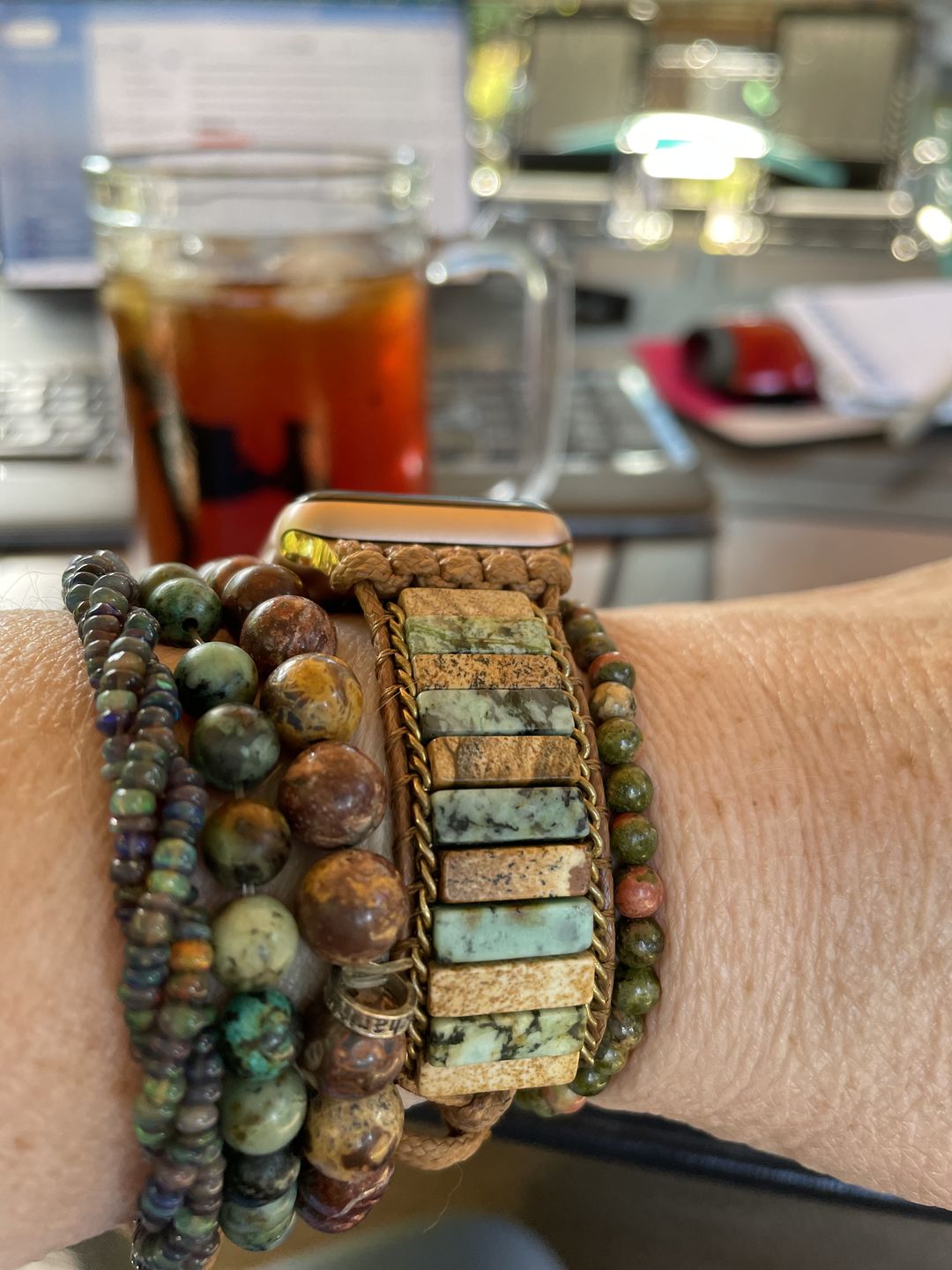 Customer photo review of Indigenous Coast Apple Watch Strap