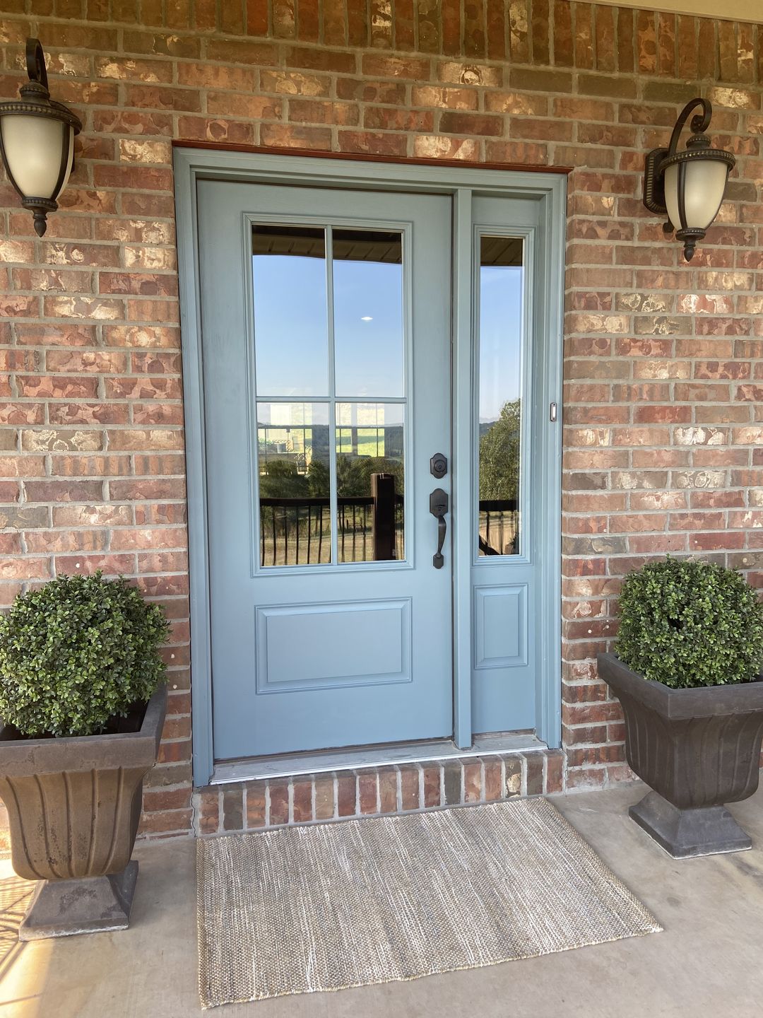Customer photo review of Clear 4 Lite Glass and Frame Kit (3/4 Lite 24" x 50" Frame Size)