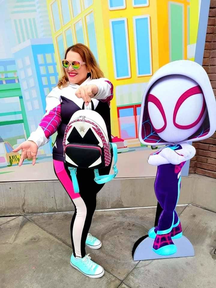 Customer photo review of Loungefly Marvel Winter Soldier Cosplay Mini Backpack - July Preorder