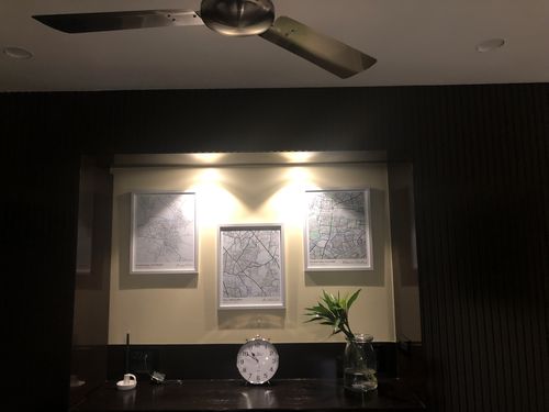 Customer photo review of Map Art - The Habitat