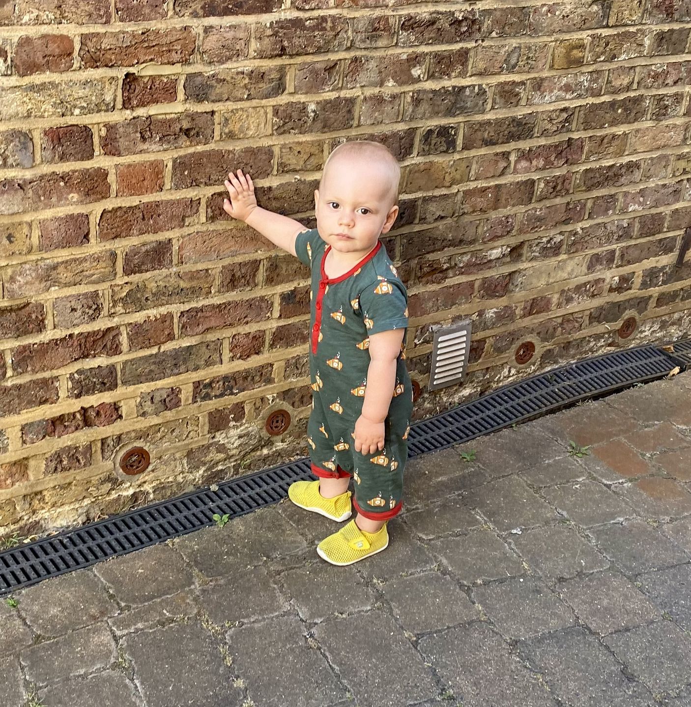 Customer photo review of Deep Sea Explorers Organic Romper Playsuit