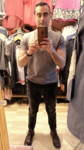 Customer photo review of Skinny Dark Grey Jeans 2.0