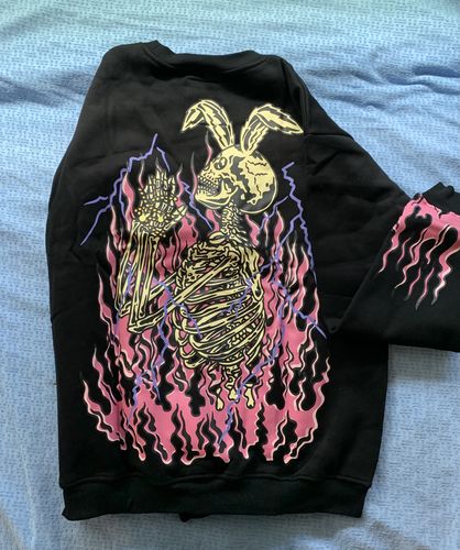 Customer photo review of Pray For Me Crew Neck Sweatshirt