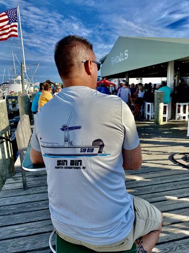 Customer photo review of Custom Boat Kids T-shirts