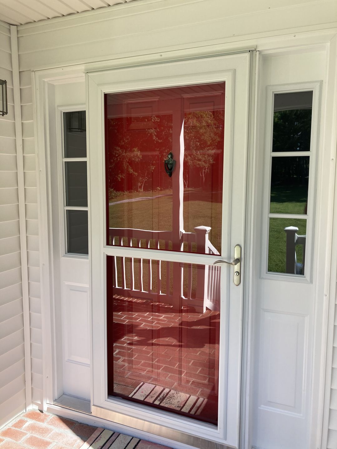 Customer photo review of Clear 3 Lite Glass and Frame Kit (Half Sidelite 10" x 38" Frame Size)