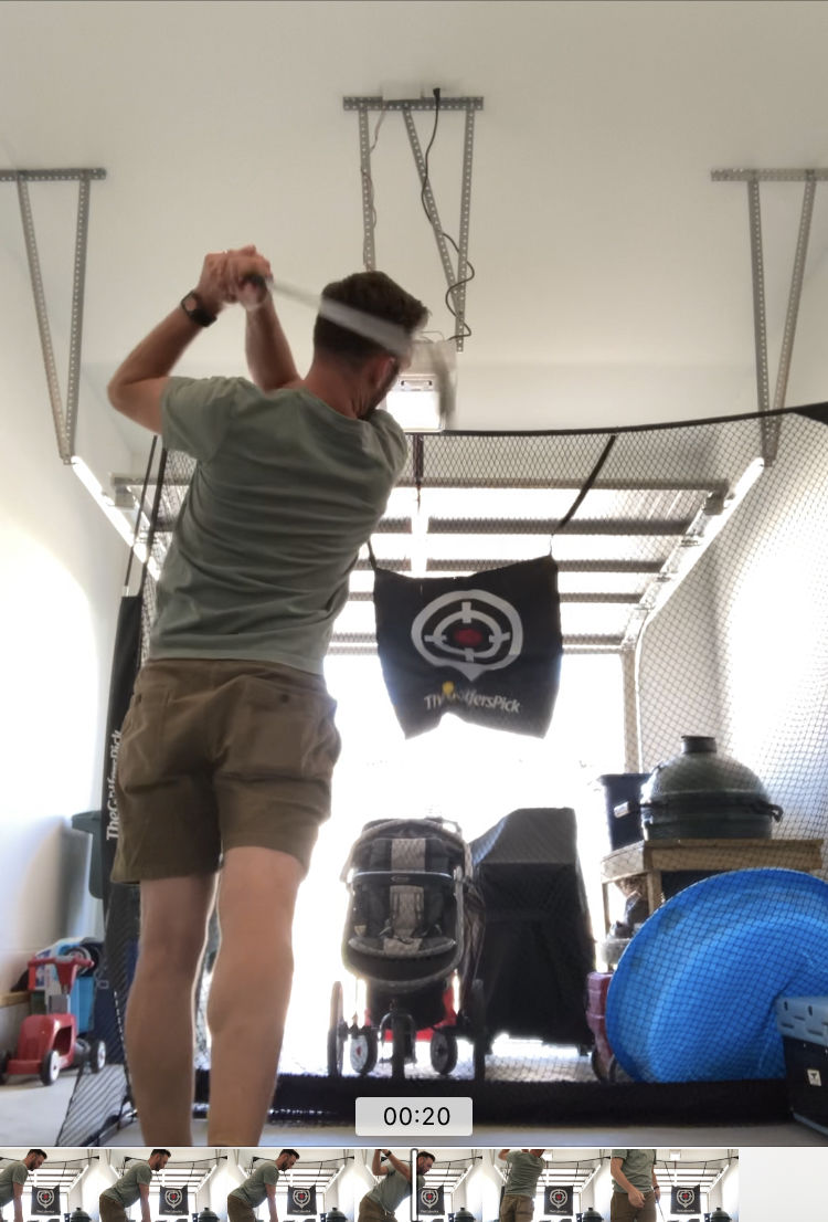 Customer photo review of FairwayHero Golf Mat | Portable Golf Hitting Practice Mat