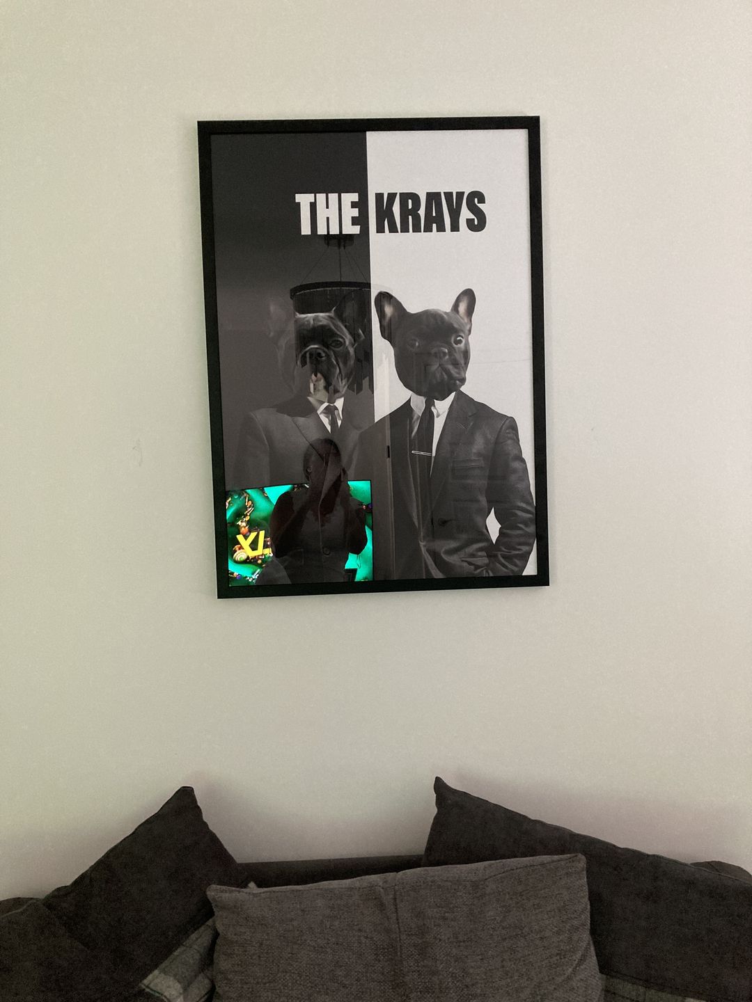 Customer photo review of The Krays: Custom Pet Portrait