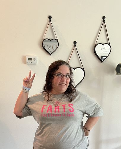 Customer photo review of FARTS - Signature Unisex Grey T-shirt