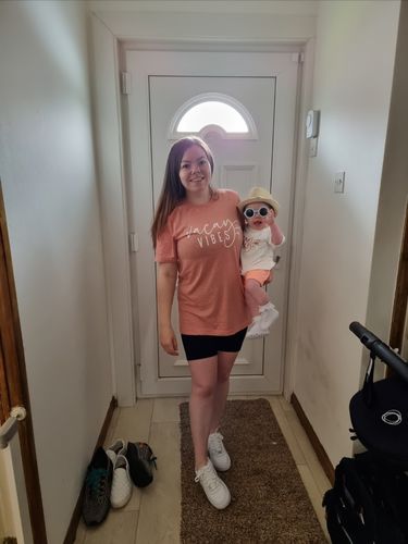 Customer photo review of Vacay Vibes Matching Summer T-Shirts