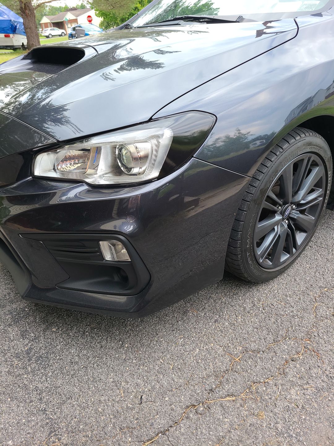 Customer photo review of Blackout Headlight Overlays