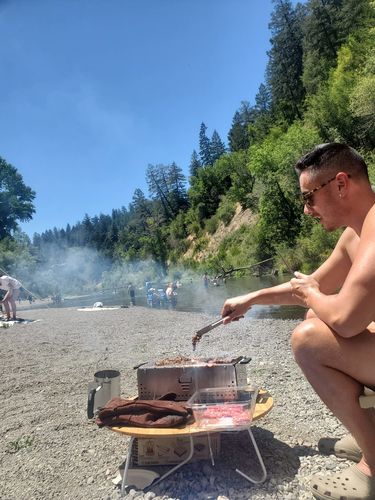 Customer photo review of YAK Hibachi Charcoal Grill