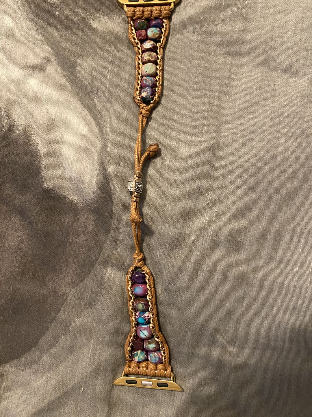 Customer photo review of Moonlight Jasper Apple Watch Strap