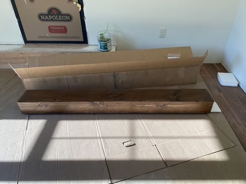 Customer photo review of Rustic Mantels