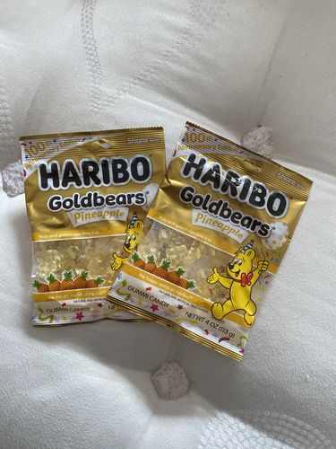 Customer photo review of Haribo 100th Anniversary Pineapple Gold Bears - 4oz (113g)