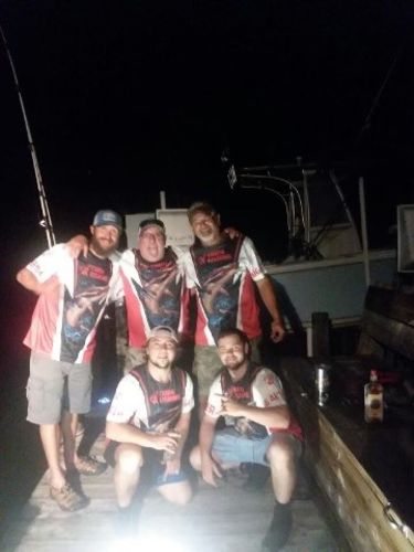 Customer photo review of Custom Cobia Fishing jerseys, Cobia Long Sleeve performance Fishing Shirts | red - IPHW1460