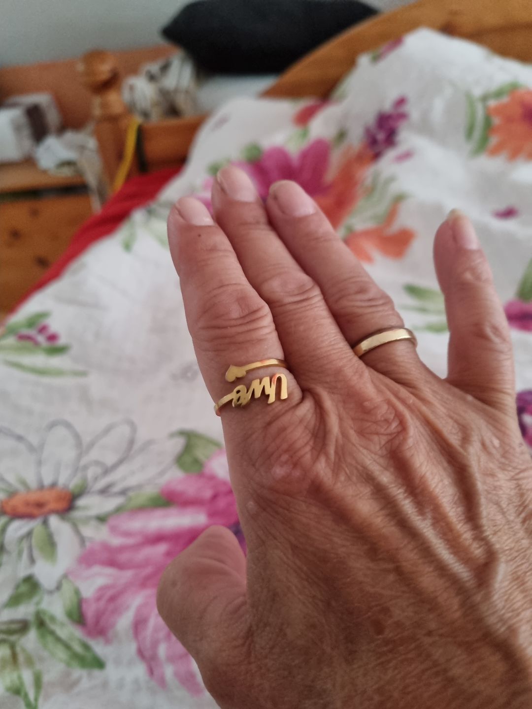 Customer photo review of Ring mit persönlichem Namen