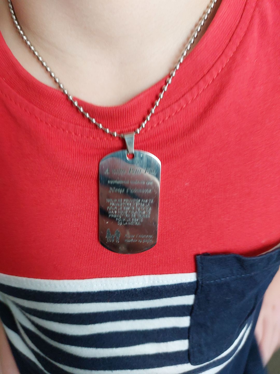 Customer photo review of Le Collier A mon Petit-Fils