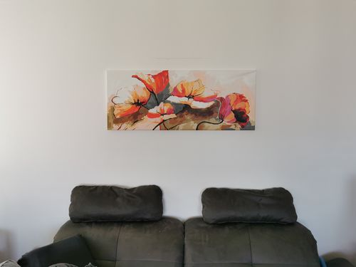 Customer photo review of Malen nach Zahlen - Blumen - zarte Mohnblumen