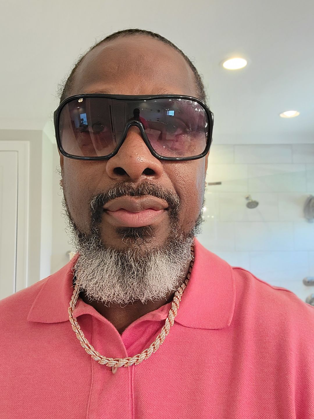 Customer photo review of 8mm Premium Thick Iced Out Rope Chain