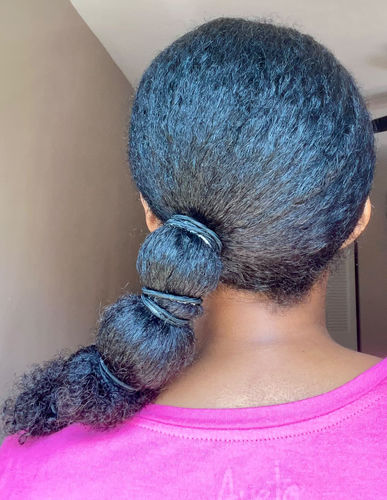 Customer photo review of Sage Infused Black Soap Shampoo